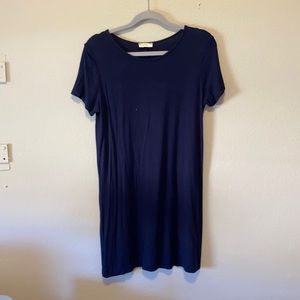 Navy Blue, T-Shirt Dress, Size Small